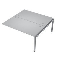 Avance 6МБС.5284 (Серый арктик/алюминий матовый) Бенч-система на 2 рабочих места, средний модуль