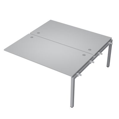 Avance 6МБС.5284 (Серый арктик/алюминий матовый) Бенч-система на 2 рабочих места, средний модуль