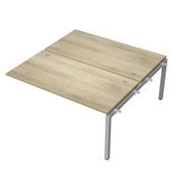 Avance 6МБС.5284 (Нордвуд/алюминий матовый) Бенч-система на 2 рабочих места, средний модуль