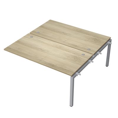 Avance 6МБС.5284 (Нордвуд/алюминий матовый) Бенч-система на 2 рабочих места, средний модуль