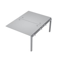 Avance 6МБС.5288 (Серый арктик/алюминий матовый) Бенч-система на 2 рабочих места, средний модуль