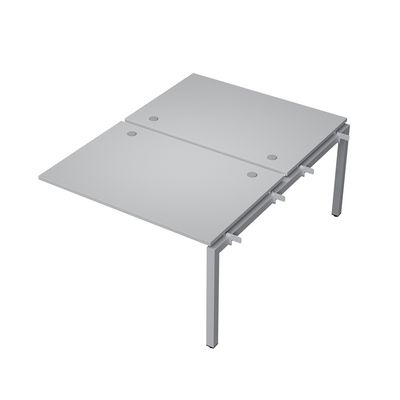 Avance 6МБС.5288 (Серый арктик/алюминий матовый) Бенч-система на 2 рабочих места, средний модуль