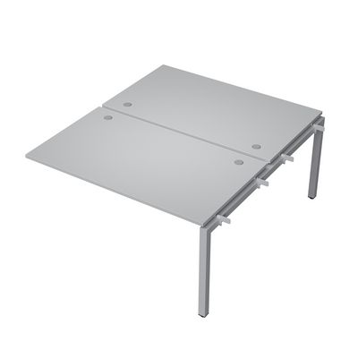 Avance 6МБС.5289 (Серый арктик/алюминий матовый) Бенч-система на 2 рабочих места, средний модуль