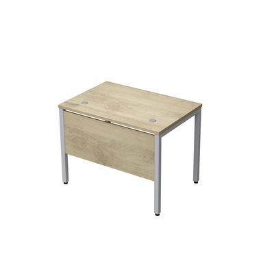 Avance 6МД.069 (Нордвуд/алюминий матовый) Стол рабочий с экраном из ЛДСП