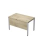 Avance 6МД.008 (Нордвуд/алюминий матовый) Стол рабочий