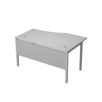 Avance 6МД.022 (Серый арктик/алюминий матовый) Стол криволинейный левый