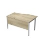 Avance 6МД.022 (Нордвуд/алюминий матовый) Стол криволинейный левый