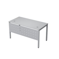 Avance 6МК.064 (Серый арктик/алюминий матовый) Стол рабочий с экраном из металла