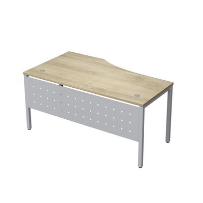 Avance 6МК.021 (Нордвуд/алюминий матовый) Стол криволинейный правый