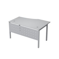 Avance 6МК.022 (Серый арктик/алюминий матовый) Стол криволинейный левый