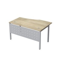 Avance 6МК.022 (Нордвуд/алюминий матовый) Стол криволинейный левый