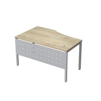 Avance 6МК.023 (Нордвуд/алюминий матовый) Стол криволинейный правый