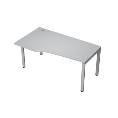 Avance 6М.621 (Серый арктик/алюминий матовый) Стол криволинейный, правый