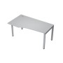 Avance 6М.621 (Серый арктик/алюминий матовый) Стол криволинейный, правый