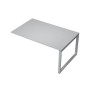 Avance 6МПК-О.604 (Серый арктик/алюминий матовый) Бенч-система для переговорных столов, конечный модуль