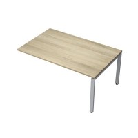 Avance 6МПК.601 (Нордвуд/алюминий матовый) Бенч-система для переговорных столов, конечный модуль