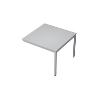 Avance 6МПК.001 (Серый арктик/алюминий матовый) Бенч-система для переговорных столов, конечный модуль