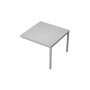 Avance 6МПК.001 (Серый арктик/алюминий матовый) Бенч-система для переговорных столов, конечный модуль