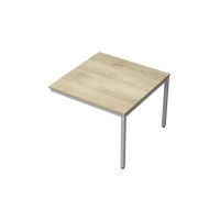 Avance 6МПК.001 (Нордвуд/алюминий матовый) Бенч-система для переговорных столов, конечный модуль