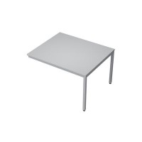 Avance 6МПК.002 (Серый арктик/алюминий матовый) Бенч-система для переговорных столов, конечный модуль