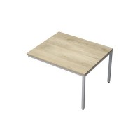 Avance 6МПК.002 (Нордвуд/алюминий матовый) Бенч-система для переговорных столов, конечный модуль
