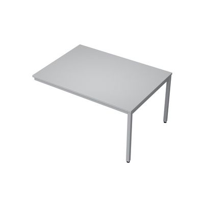 Avance 6МПК.003 (Серый арктик/алюминий матовый) Бенч-система для переговорных столов, конечный модуль