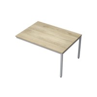 Avance 6МПК.003 (Нордвуд/алюминий матовый) Бенч-система для переговорных столов, конечный модуль