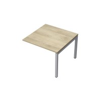 Avance 6МПК.501 (Нордвуд/алюминий матовый) Бенч-система для переговорных столов, конечный модуль