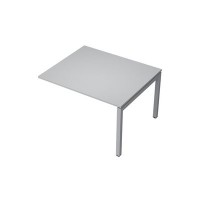 Avance 6МПК.502 (Серый арктик/алюминий матовый) Бенч-система для переговорных столов, конечный модуль