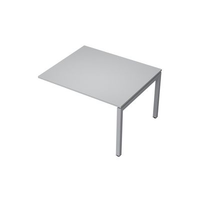 Avance 6МПК.502 (Серый арктик/алюминий матовый) Бенч-система для переговорных столов, конечный модуль