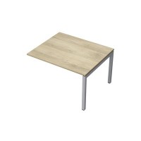 Avance 6МПК.502 (Нордвуд/алюминий матовый) Бенч-система для переговорных столов, конечный модуль