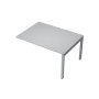 Avance 6МПК.503 (Серый арктик/алюминий матовый) Бенч-система для переговорных столов, конечный модуль