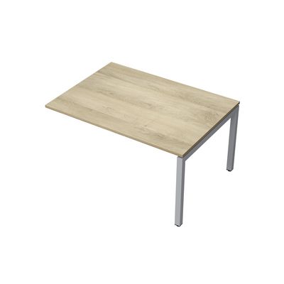 Avance 6МПК.503 (Нордвуд/алюминий матовый) Бенч-система для переговорных столов, конечный модуль