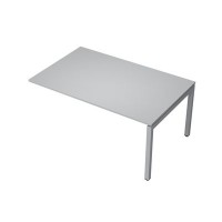 Avance 6МПК.504 (Серый арктик/алюминий матовый) Бенч-система для переговорных столов, конечный модуль