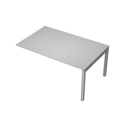 Avance 6МПК.504 (Серый арктик/алюминий матовый) Бенч-система для переговорных столов, конечный модуль