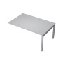 Avance 6МПК.504 (Серый арктик/алюминий матовый) Бенч-система для переговорных столов, конечный модуль