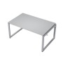 Avance 6МПН-О.604 (Серый арктик/алюминий матовый) Бенч-система для переговорных столов, начальный модуль