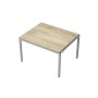 Avance 6МПН.002 (Нордвуд/алюминий матовый) Бенч-система для переговорных столов, начальный модуль