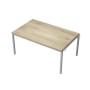 Avance 6МПН.004 (Нордвуд/алюминий матовый) Бенч-система для переговорных столов, начальный модуль