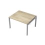 Avance 6МПН.502 (Нордвуд/алюминий матовый) Бенч-система для переговорных столов, начальный модуль