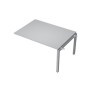 Avance 6МПС.503 (Серый арктик/алюминий матовый) Бенч-система для переговорных столов, средний модуль