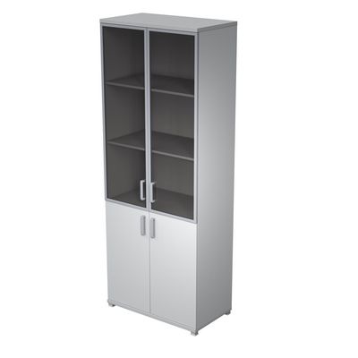 Avance 6Ш.005.4 (Серый арктик) Шкаф для документов высокий со стеклом