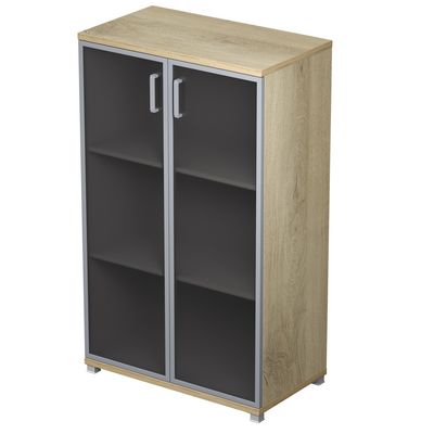 Avance 6Ш.017.4 (Нордвуд) Шкаф для документов средний со стеклом