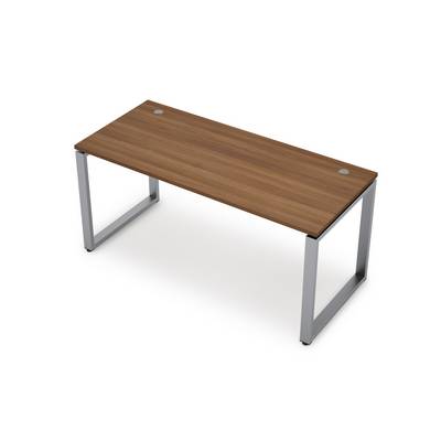 Avance 6М-О.674 (Шамони темный/алюминий матовый) Стол прямолинейный