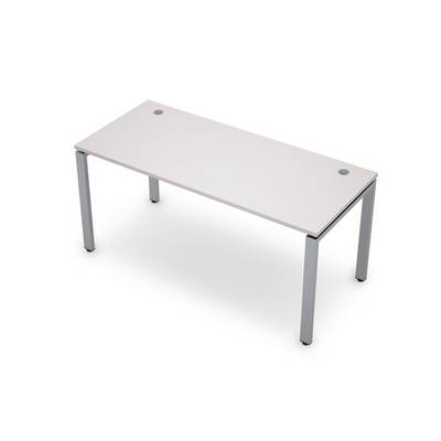 Avance 6М.674 (Белый/алюминий матовый) Стол прямолинейный