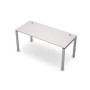 Avance 6М.674 (Белый/алюминий матовый) Стол прямолинейный