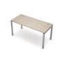 Avance 6М.674 (Шамони светлый/алюминий матовый) Стол прямолинейный