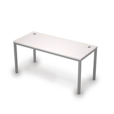 Avance 6М.004 (Белый/алюминий матовый) Стол рабочий