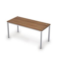 Avance 6М.004 (Шамони темный/алюминий матовый) Стол рабочий