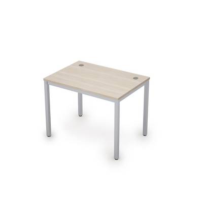 Avance 6М.007 (Шамони светлый/алюминий матовый) Стол рабочий